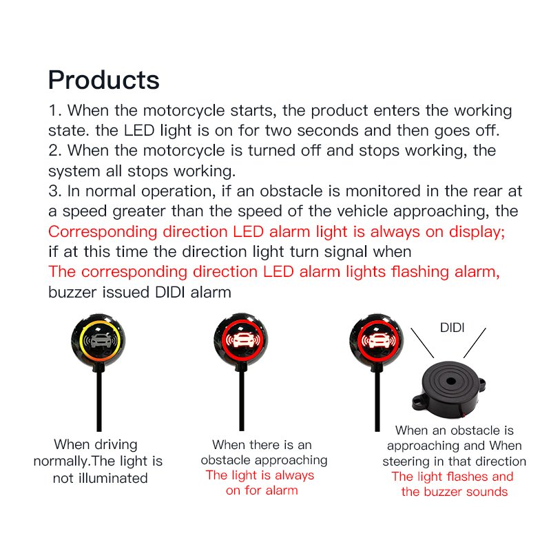 Factory outlet bsd bsm car lane change assist blind spot detection system for motorcycle 77ghz millimeter wave radar sensor