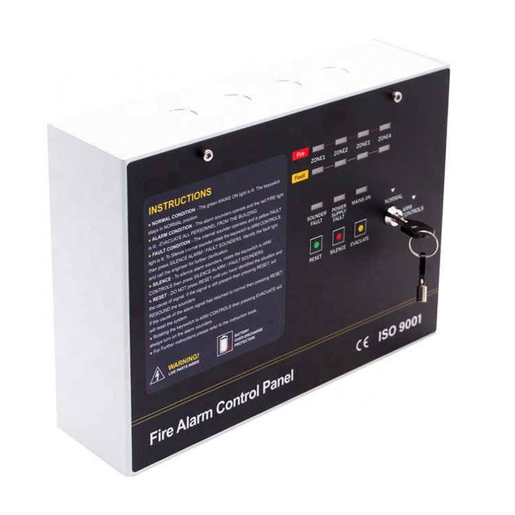 Home Security System 1/4/8/16 Zone Fire Alarm Control Panel Customizable Alarm Systems