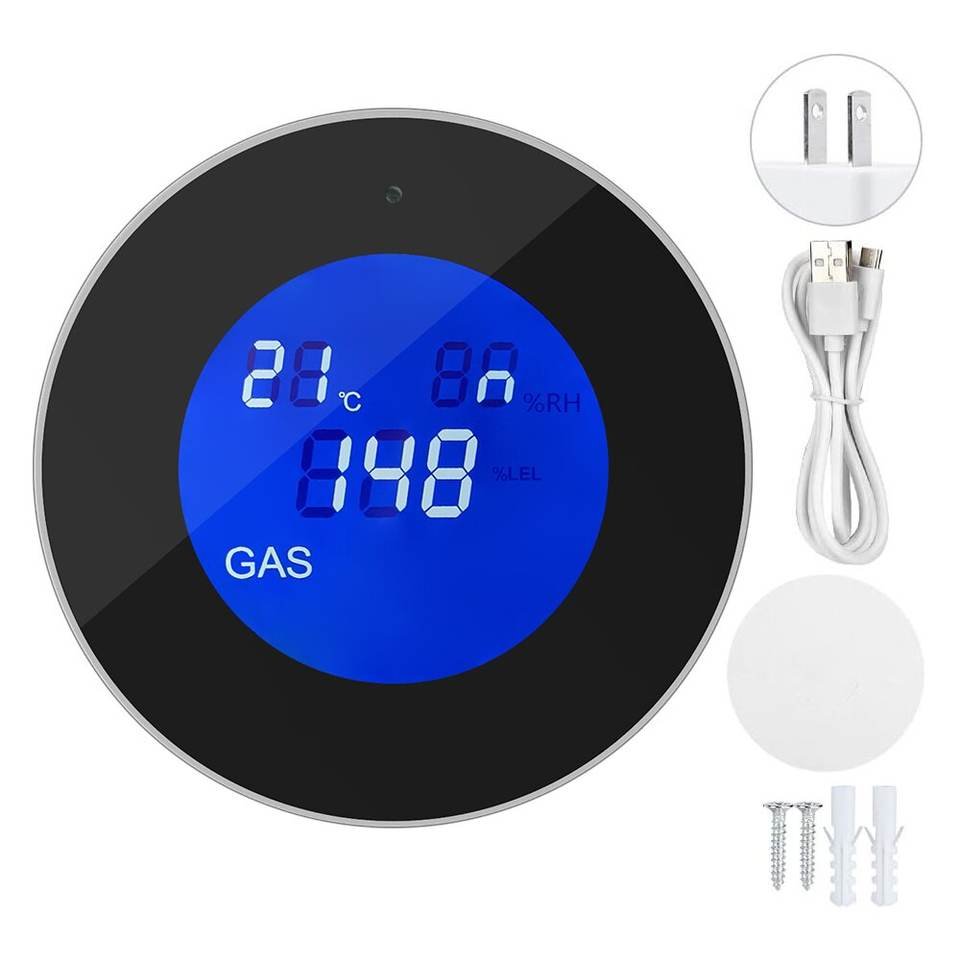 Safety Alarm System Homekit Gas Leak Smart Sensor Smartlife House Kitchen Factory Wifi Gas Detector Multi Natural Gas Detector