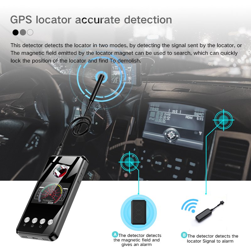 New Material T2 Intelligent long standby ca,era detection precise detect outdoors alarm system rf signal bug detector
