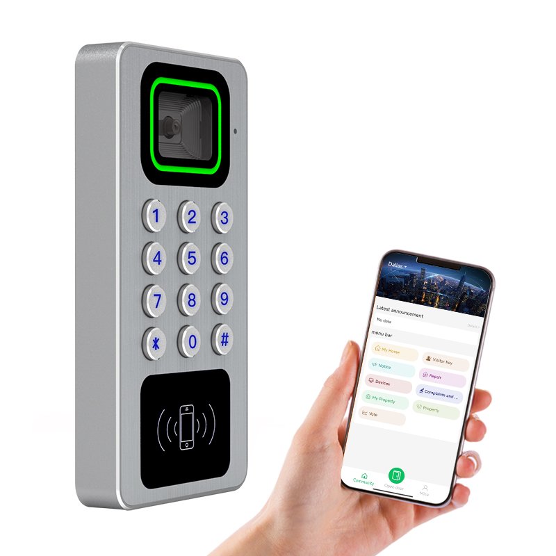 Thinmoo Remote Controlled Metal Waterproof Smart QR Code Scanner with Free APP Access Control System OEM Outdoor Use