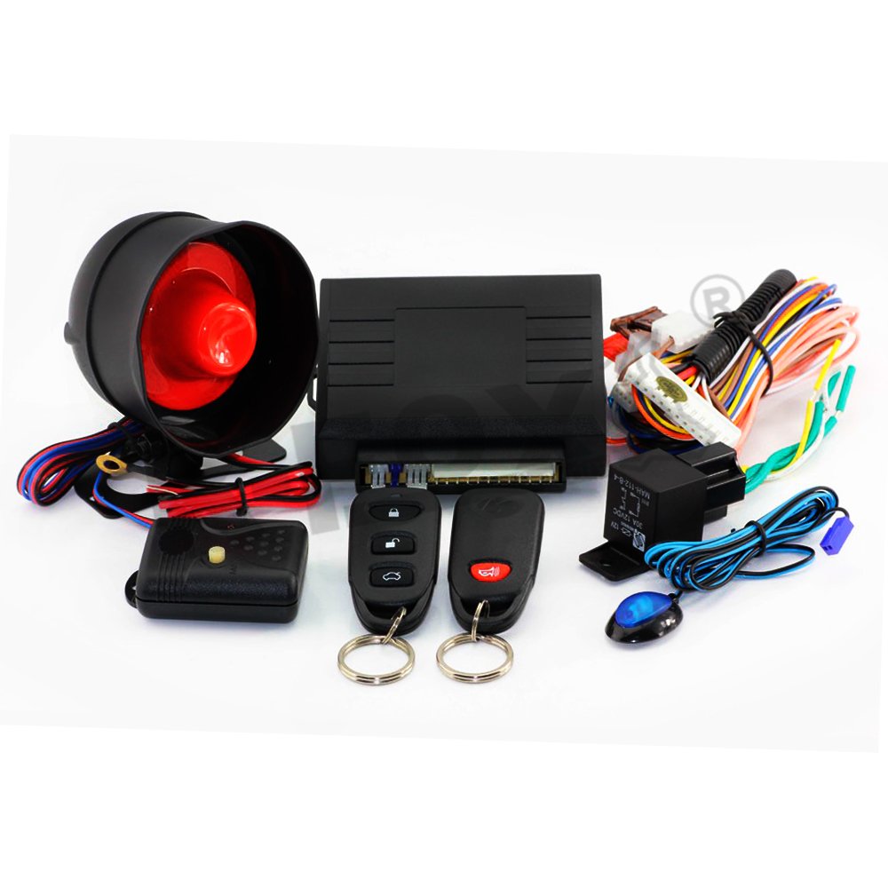 DC 12V Keyless one way Mobile APP remote smart car alarm System