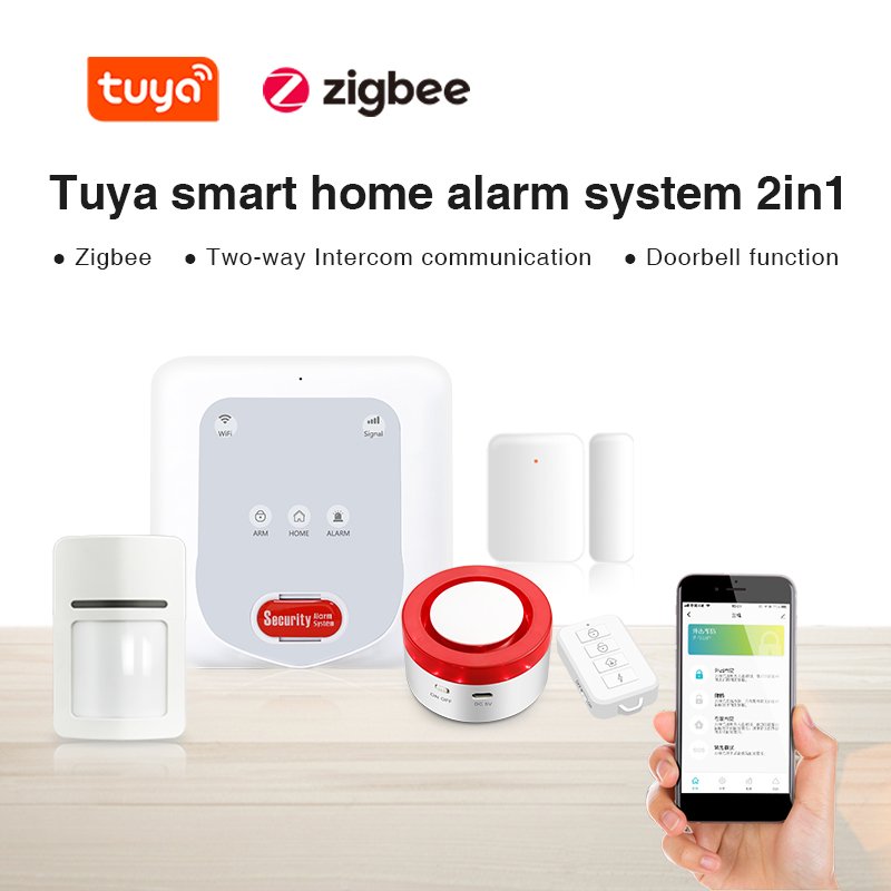 Tuya Smart Home Security Burglar Wifi Gsm Alarm System Window Door Home Alarm System