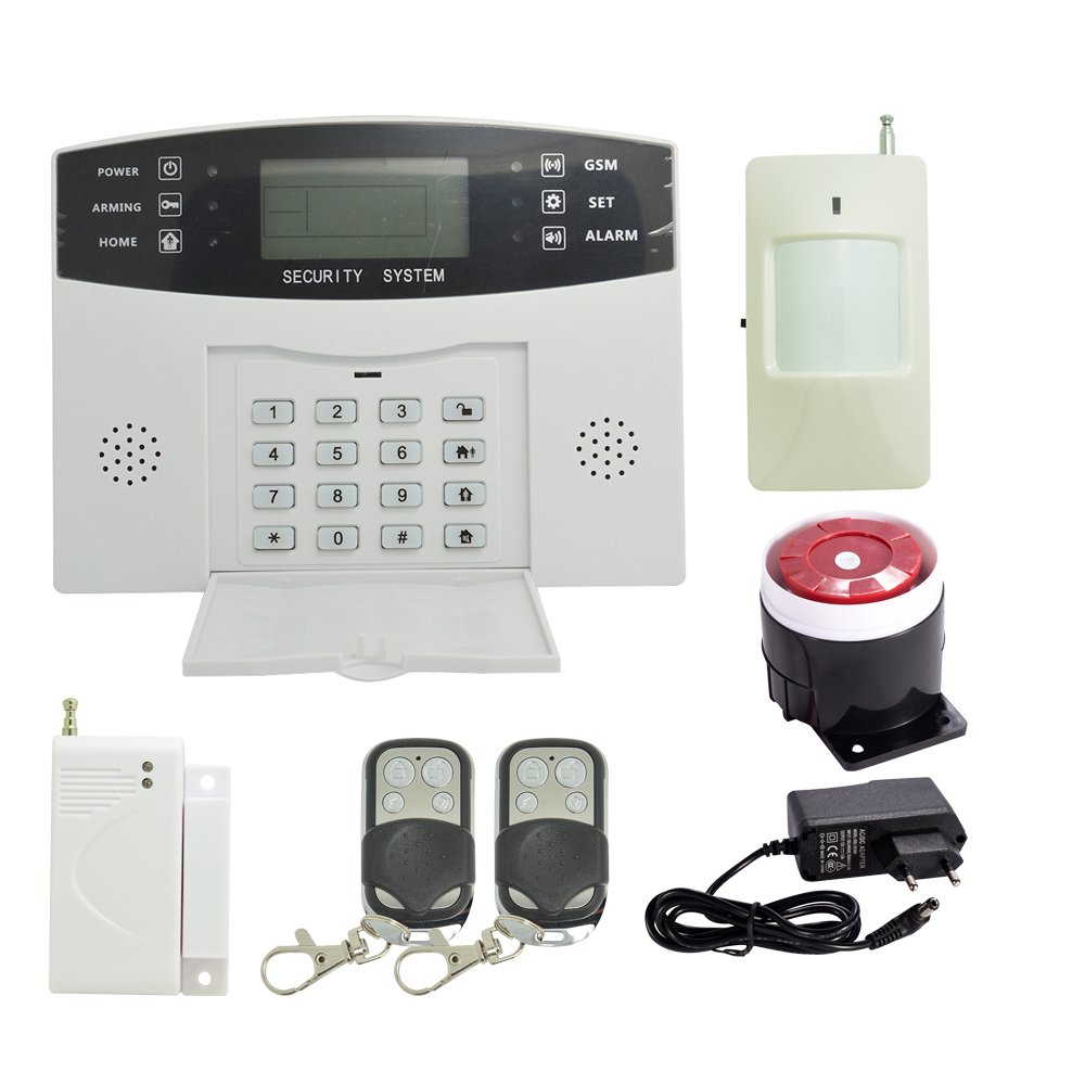 99 Wireless and 4 Wire Zones GSM Alarm System Home Security 433Mhz Burglar Alarm Anti Theft PIR Motion Door Sensor 110DB Siren