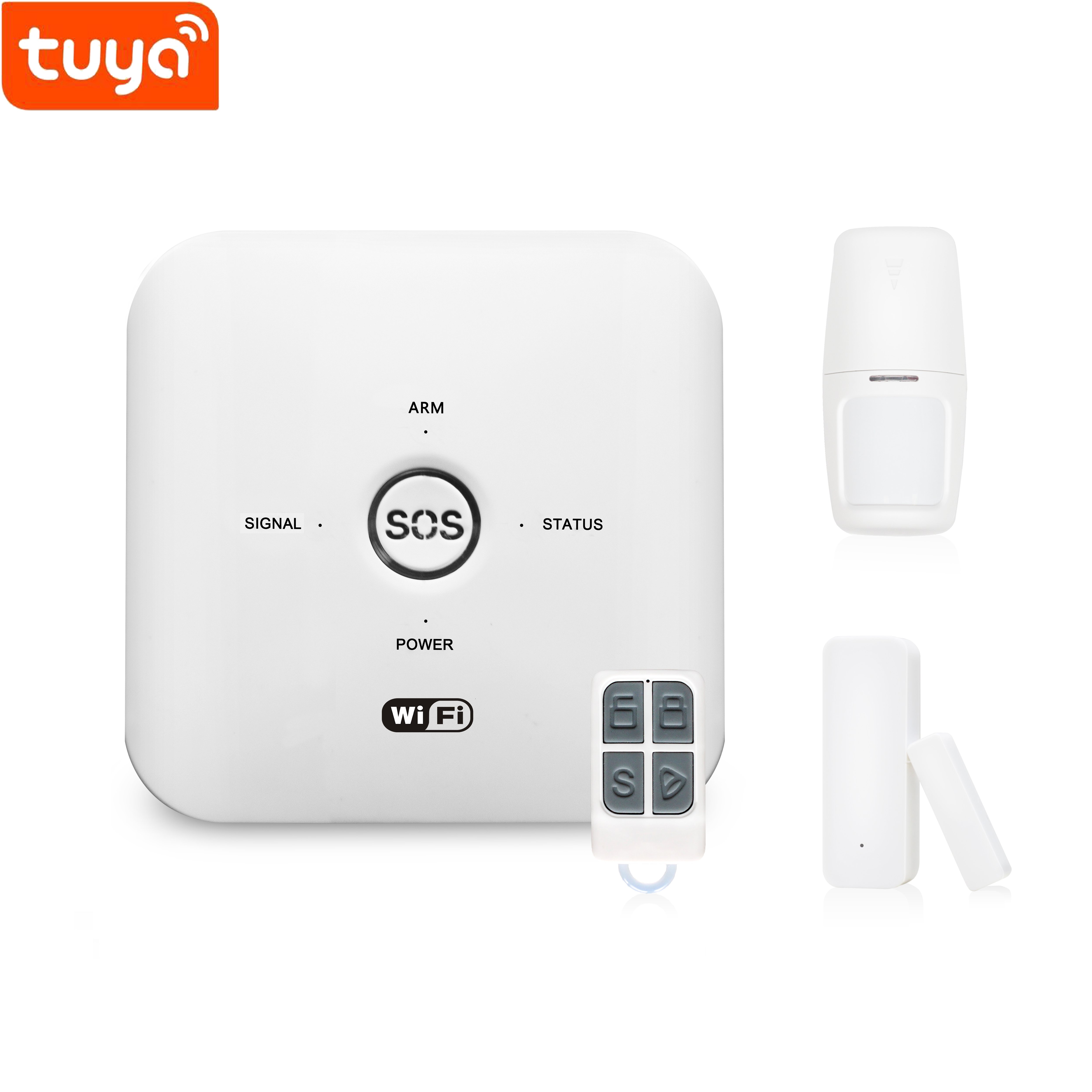 2024 Upgraded Standalone Home Office Shop Security WIFI Alarm System Kit, RoHs Test CE certificate Alarms