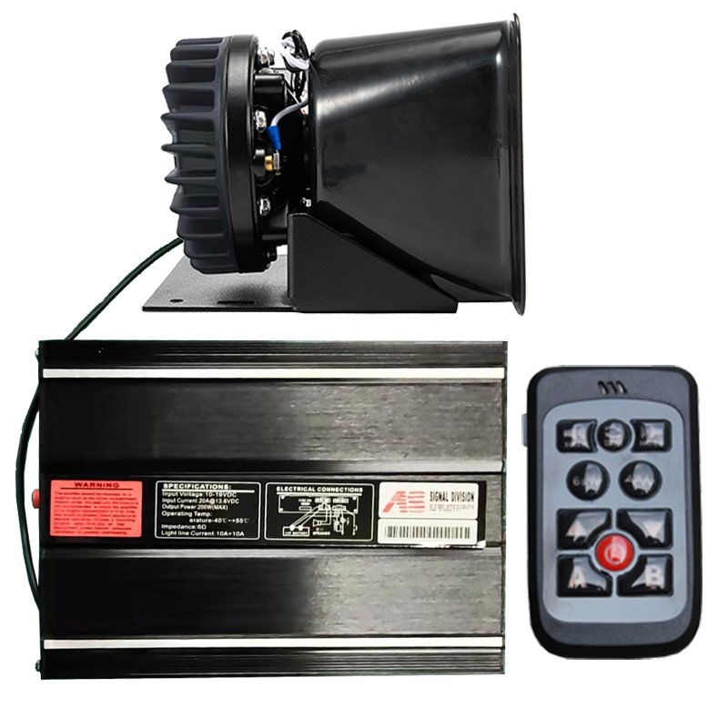 AS7200C 200W car alarm siren car siren sirena ambulancia emergency vehicle electronic ambulance firefighter siren