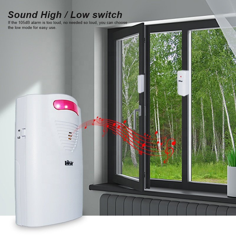 High quality wireless door magnetic sensor alarm anti-theft doors and Windows alarm doors and Windows open prompt