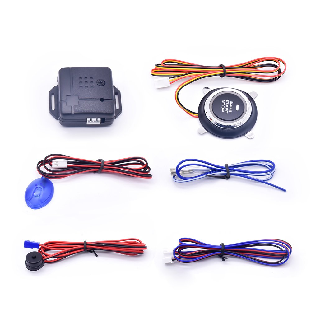 Anti-hijacking Keyless Entry Car Alarm System PKE Push Button Engine Start Stop Security System