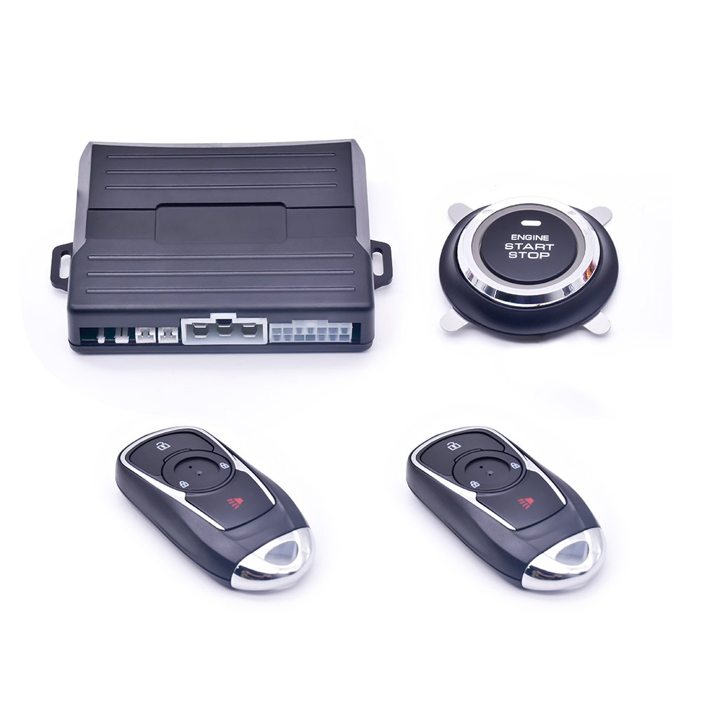 Anti-hijacking Keyless Entry Car Alarm System PKE Push Button Engine Start Stop Security System