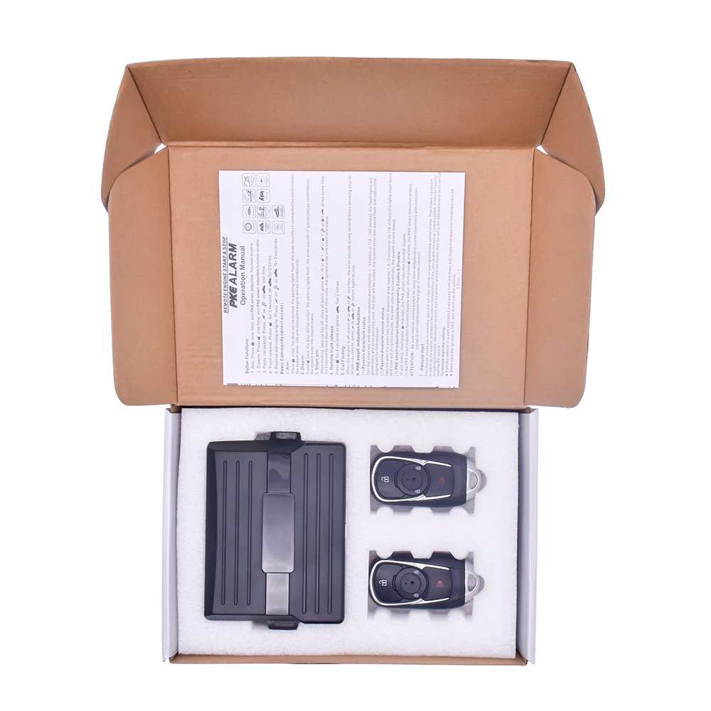 Anti-hijacking Keyless Entry Car Alarm System PKE Push Button Engine Start Stop Security System