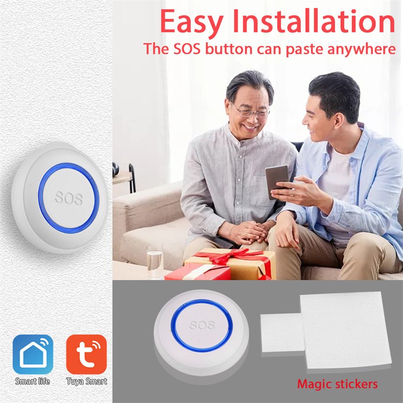 Tuya smart WiFi Home Security Personal Alarm Elderly Falling Emergency SOS Panic Button