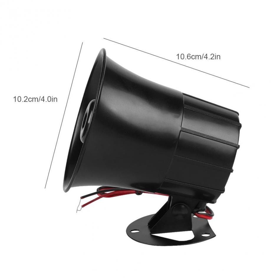 Security DC 12V Outdoor Alarm Siren Wired Loud Alarm Horn 115dB Exterior Sirena Alarma Speaker for Alarm System 15W 1 Tone Siren