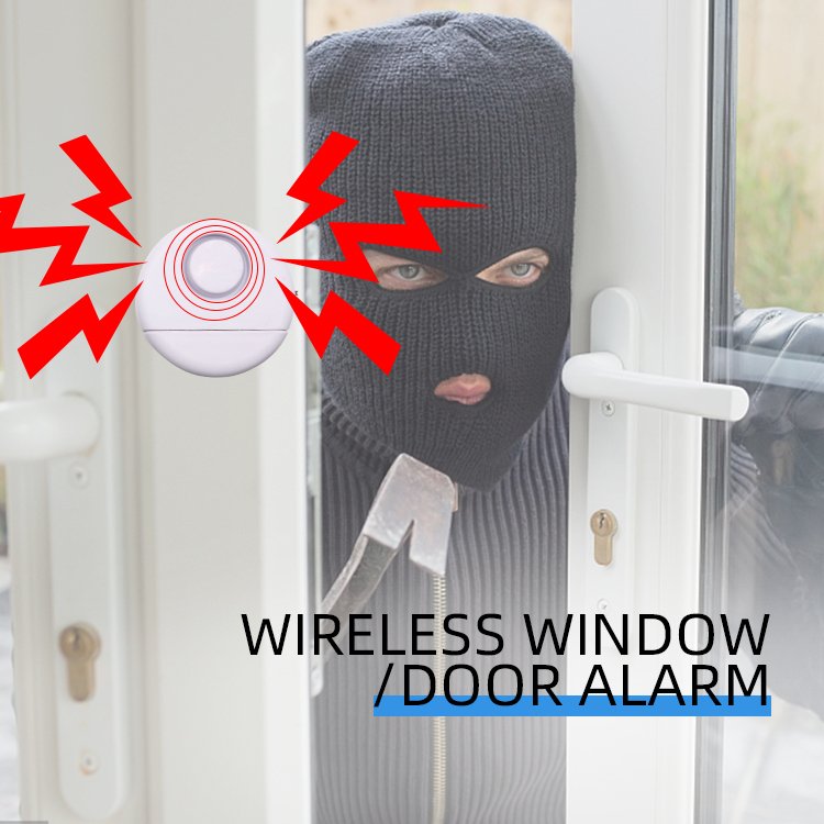 Home security system vibration window & door alarm anti theft Burglar Alarm