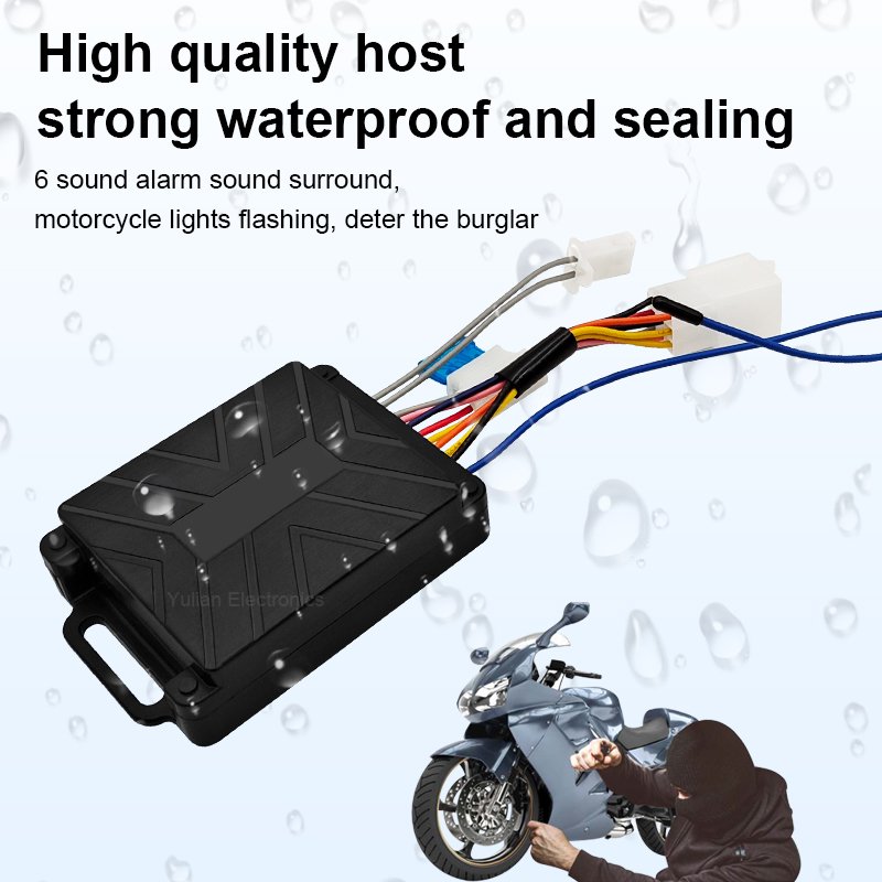 New Model 12V Motorcycle One Way Alarm System With 2 Stylish Remote Control Engine Start Alarm Motorbike