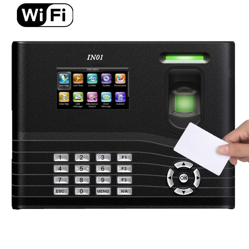 IN01-A TCP/IP USB Biometric Fingerprint Time Attendance System Office Time Clock Employee Recorder Device Door Access Control