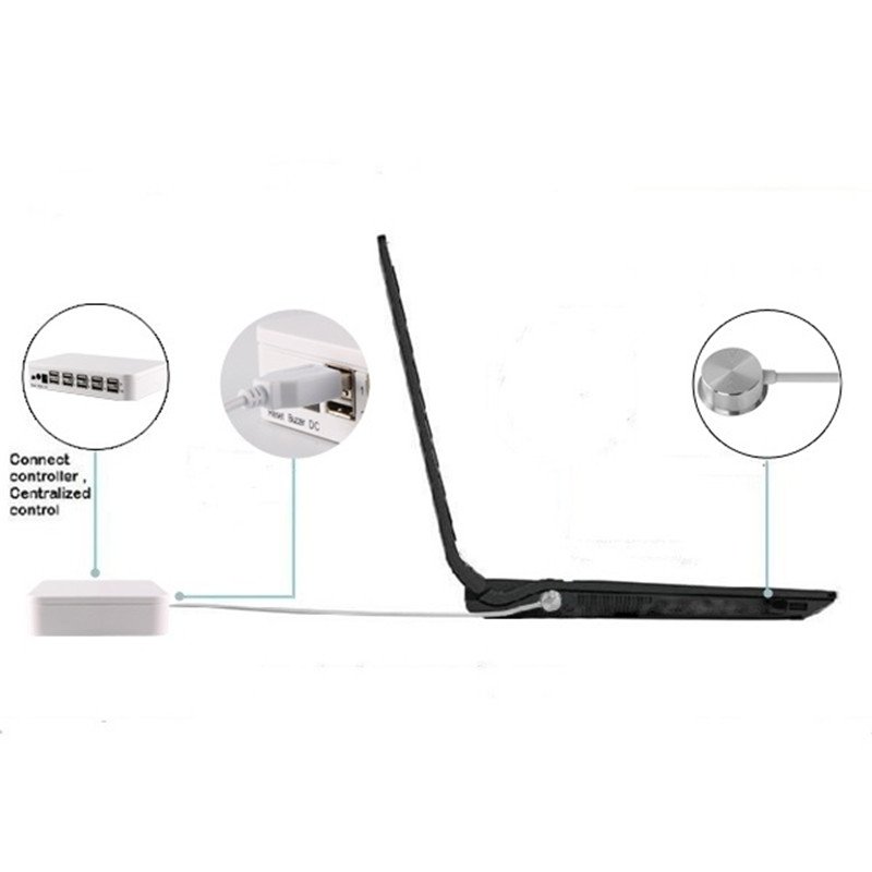 Centralized Laptop Security Alarm System PC Anti Theft Box Universal Display Sensor Cable For Keyboard,Mouse,Tablet,Phone,Watch