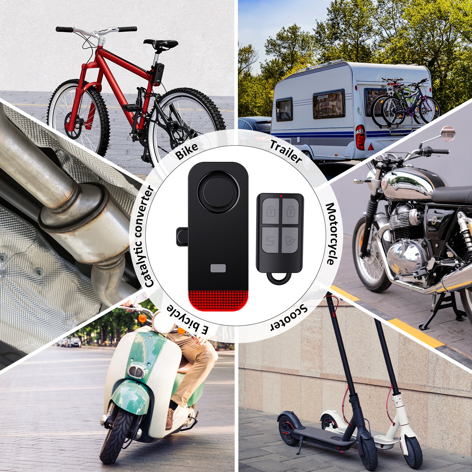 Wholesale Popular Bike Alarm System 120dB Waterproof Remote Alarm Wireless Anti Theft Vibration Alarm for Bicycles