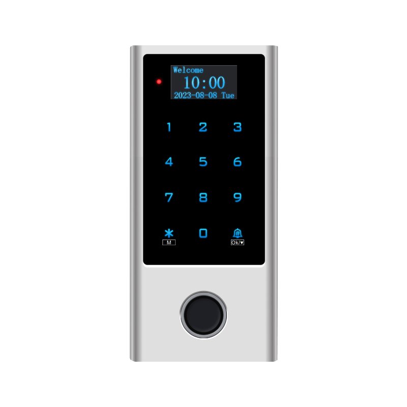TuyaSmart WIFI OLED Display Access Control Waterproof Fingerprint EM Card or IC Card with DoorBell Call Notice