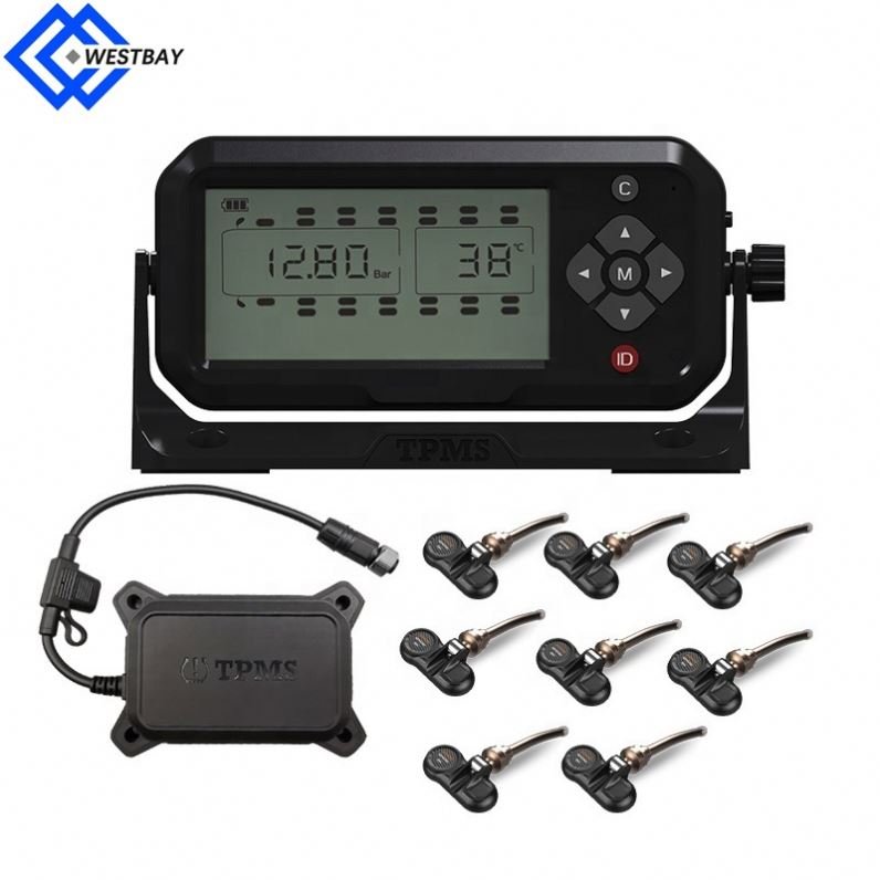 Westbay 6-28 wheels TPMS Tyre Pressure Monitoring External System Solar Power Digital LCD Display Auto Security Alarm Systems