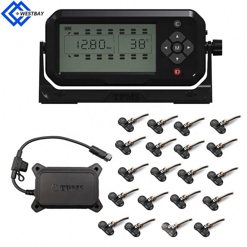 Westbay 6-28 wheels TPMS Tyre Pressure Monitoring External System Solar Power Digital LCD Display Auto Security Alarm Systems
