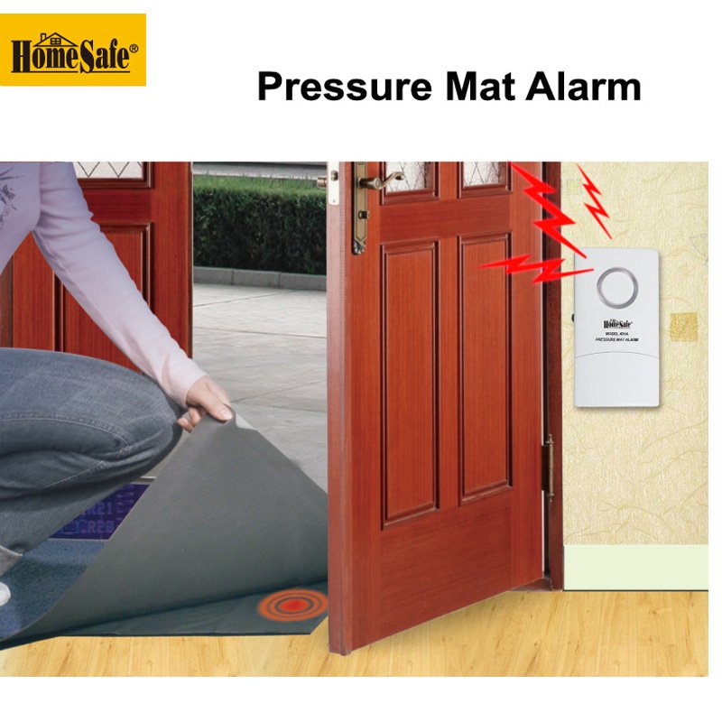 Easy mounting pressure mat alarm system Security Pad Doorbell alarm
