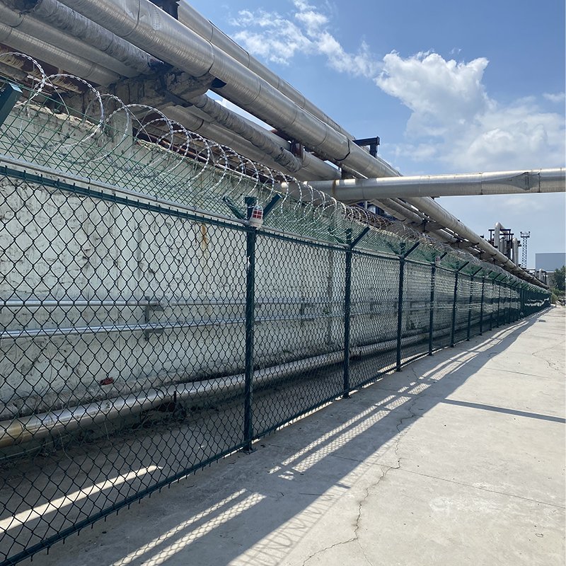 Mesh Panels and Razor Wire with Y Type Sensor Devices, for Border Perimeter Security and Homeland Security