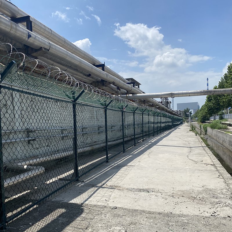 Mesh Panels and Razor Wire with Y Type Sensor Devices, for Border Perimeter Security and Homeland Security