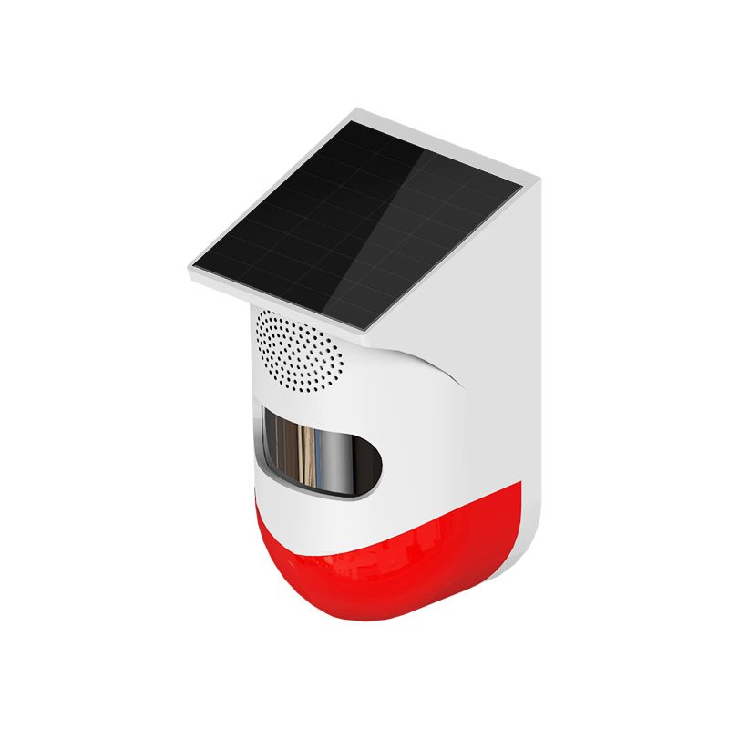 Tuya WiFi Motion Sensor Solar Powered Wireless Infrared Motion Sensor Detector Strobe Siren 120dB Alarm Waterproof PIR Sensor