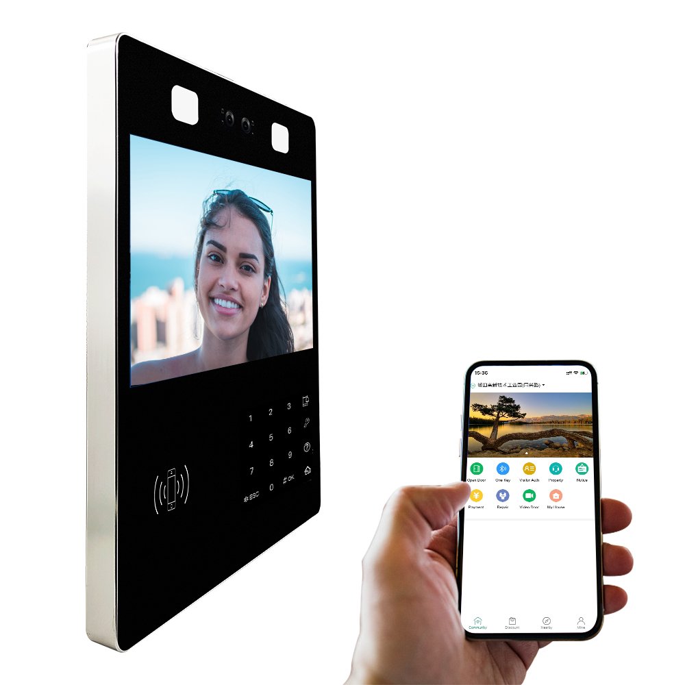 Thinmoo 13.3 Inch Biometric Video Intercom Multi-Apartment Door Entry System with 4G GSM Access Control Product