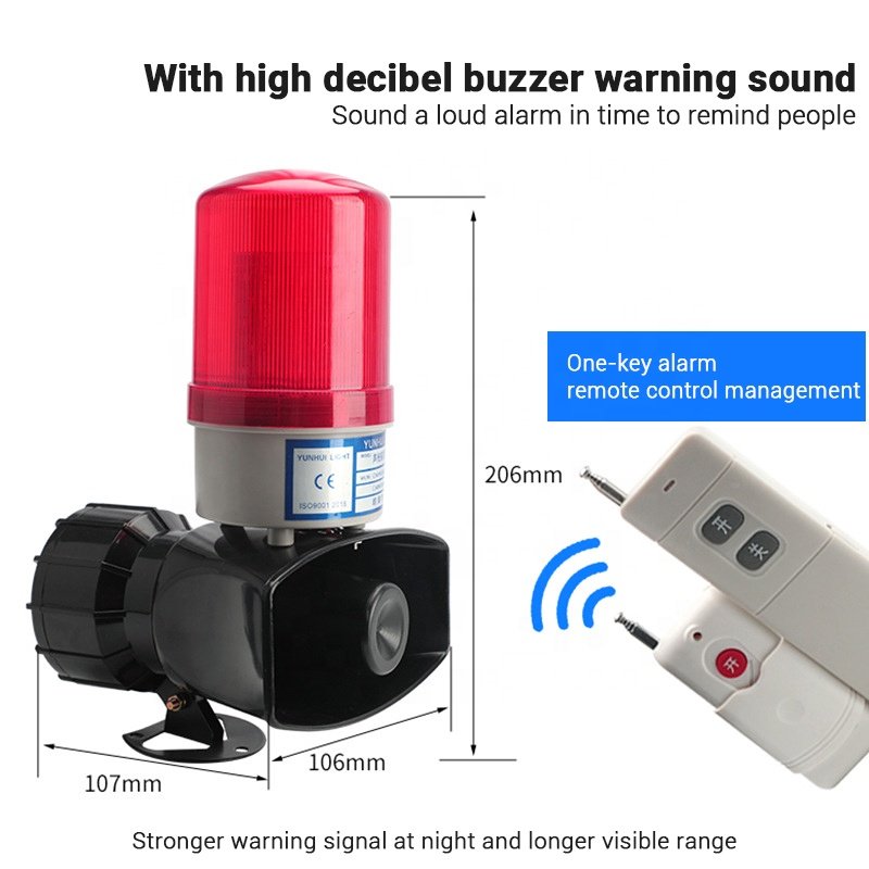 Parking management system waterproof wireless warning light Car traffic warning light