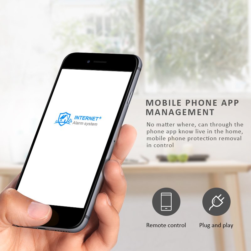 433mhz 868mhz Focus wireless home alarm system ST-IIIB GSM PSTN 110dB French English Voice App Control for prevent burglar theft