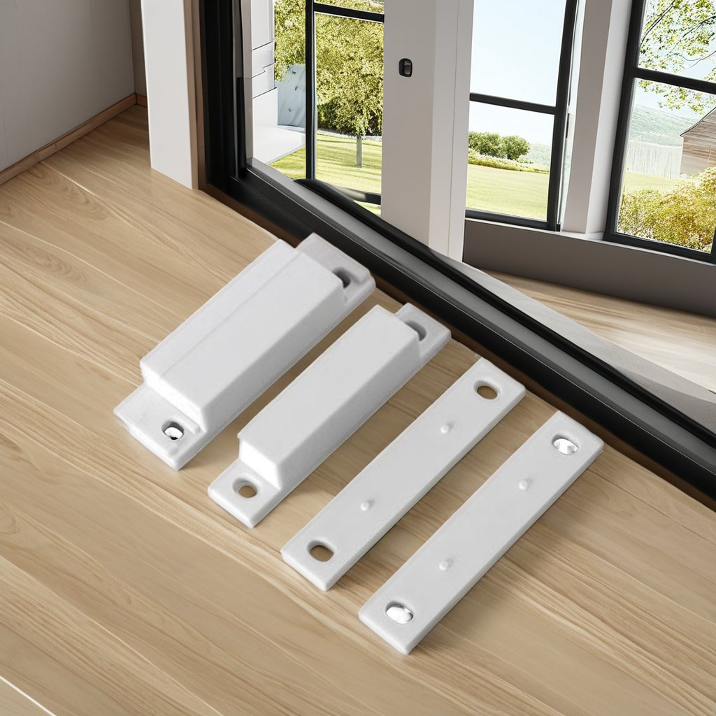 5C-31 Home Security System Magnetic Switch Wooden Door and Window Sensor with CE ROHS Made of Plastic and ABS Material
