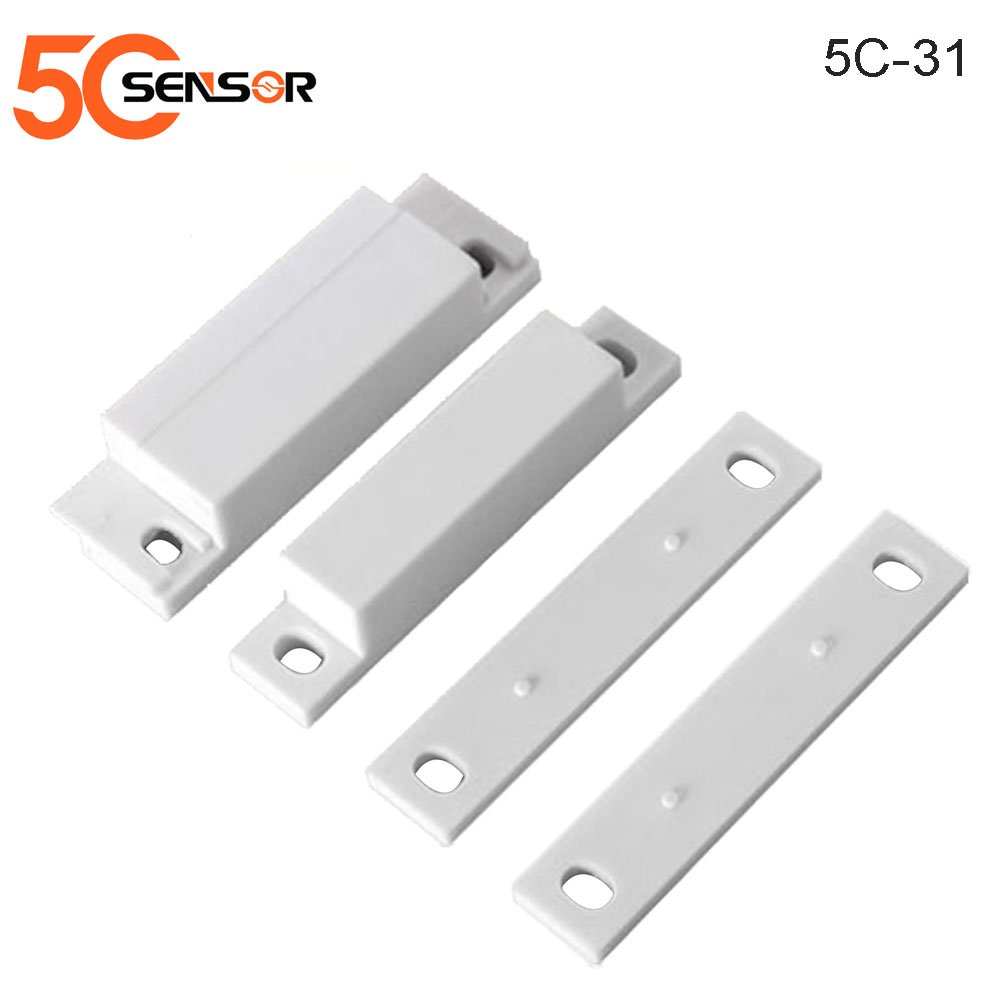 5C-31 Home Security System Magnetic Switch Wooden Door and Window Sensor with CE ROHS Made of Plastic and ABS Material