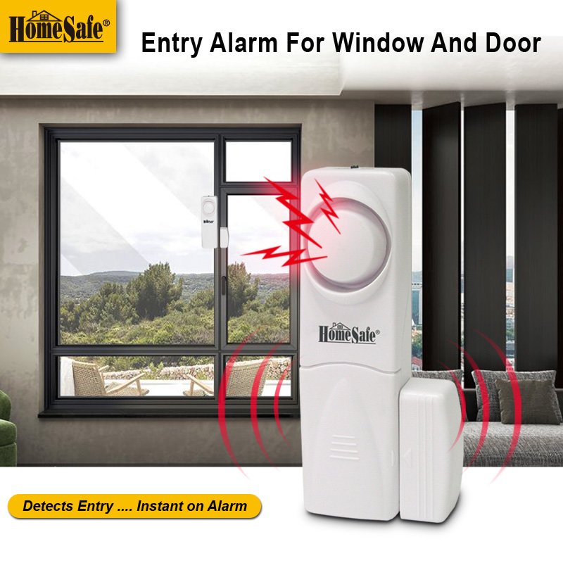Burglar Alarm 120DB Wireless Sensor Door Window Alarm for house