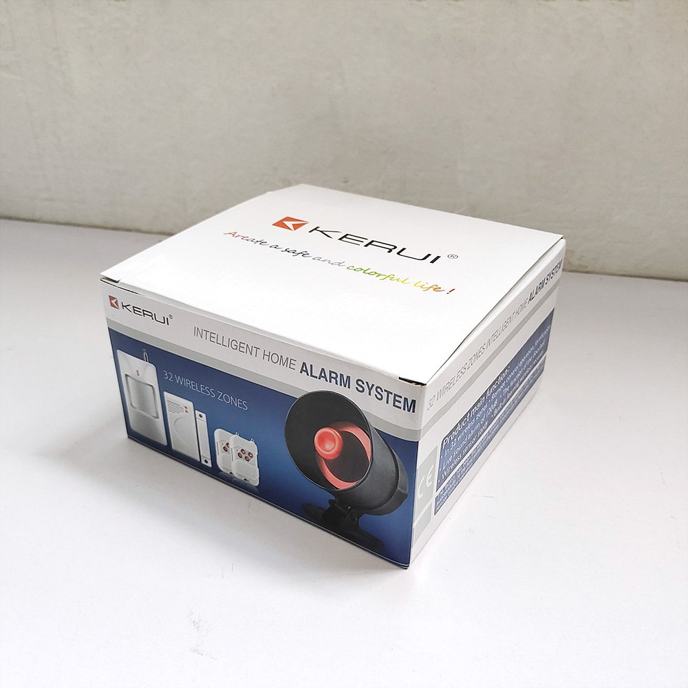 KERUI Loudly Speaker High Decibel Burglar Flash Siren Flood alarm Home Security Alarm Siren System Kit Home Security System