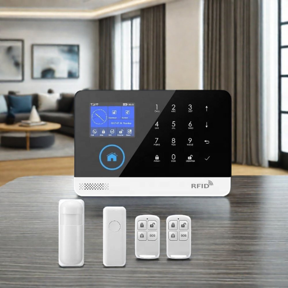 2024 New Home Burglar Alarm System GSM Wifi with Gas Detector Support PST-WG103T