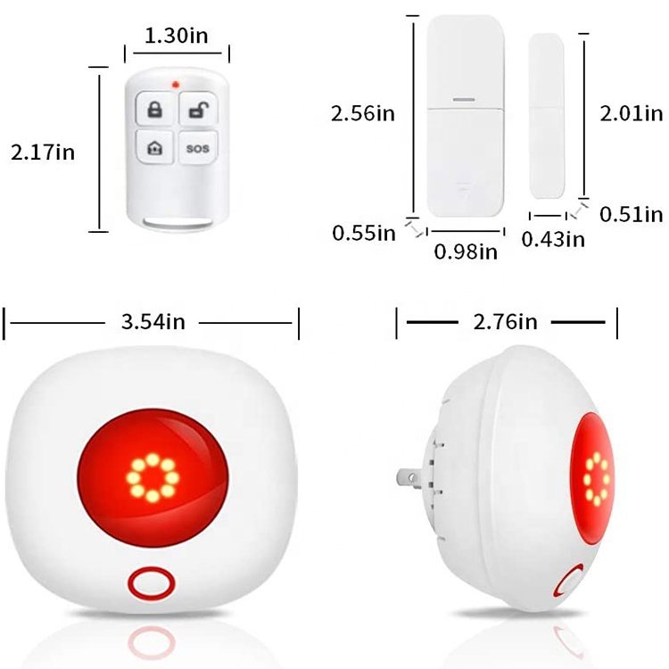 Home Warehouse Office Store Wireless Window and Door Burglar Security System panic siren alarm system