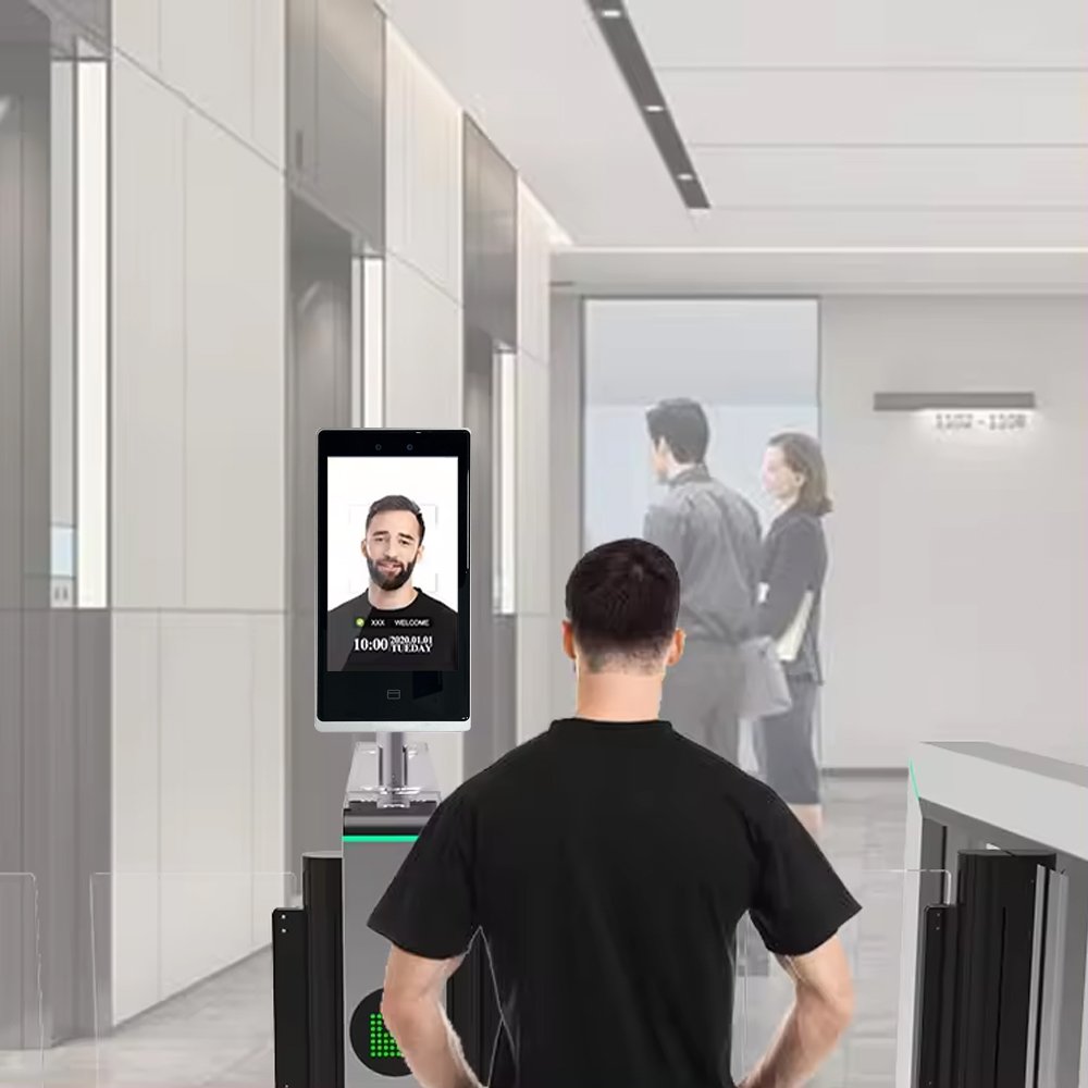Smart School Touch Screen Sdk Qr Biometric Facial Recognition Attendance Access Control System Timy Temperature Face Recognition