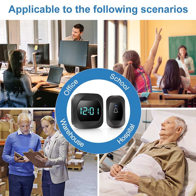 Daytech DB17 home ring bell door wireless smart doorbell chime hotel doorbell alarm system
