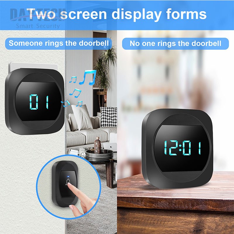 Daytech DB17 home ring bell door wireless smart doorbell chime hotel doorbell alarm system