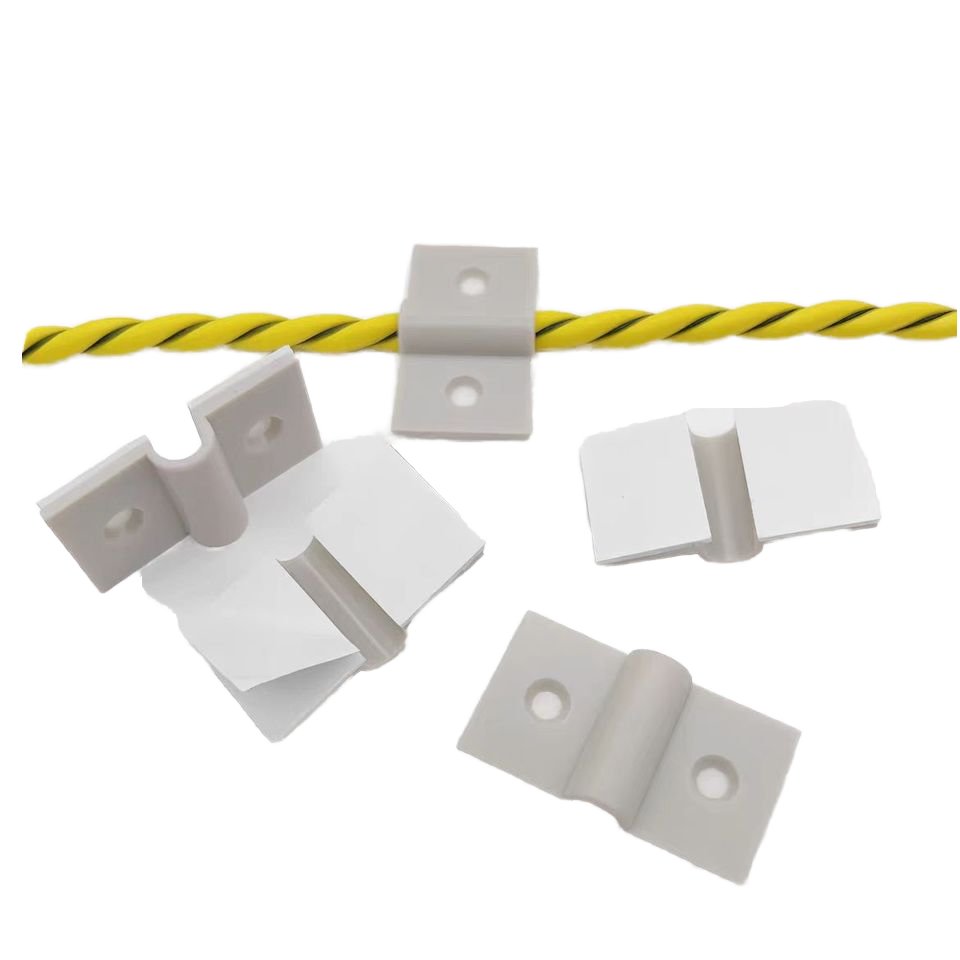 Water Leak Detection Cable Fixing Clip with Ground Sticker Electric Wire Adhesive for Fixing Leak Sensing Cable Alarm Systems