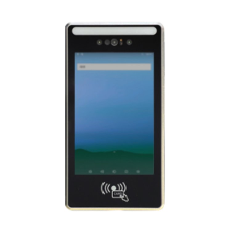 Touch screen android dynamic AI temperature measuring device biometric face recognition terminal for time attendance