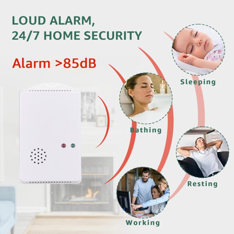 Hot Selling Natural Safety Monitoring System Household Combustible Gas Alarm