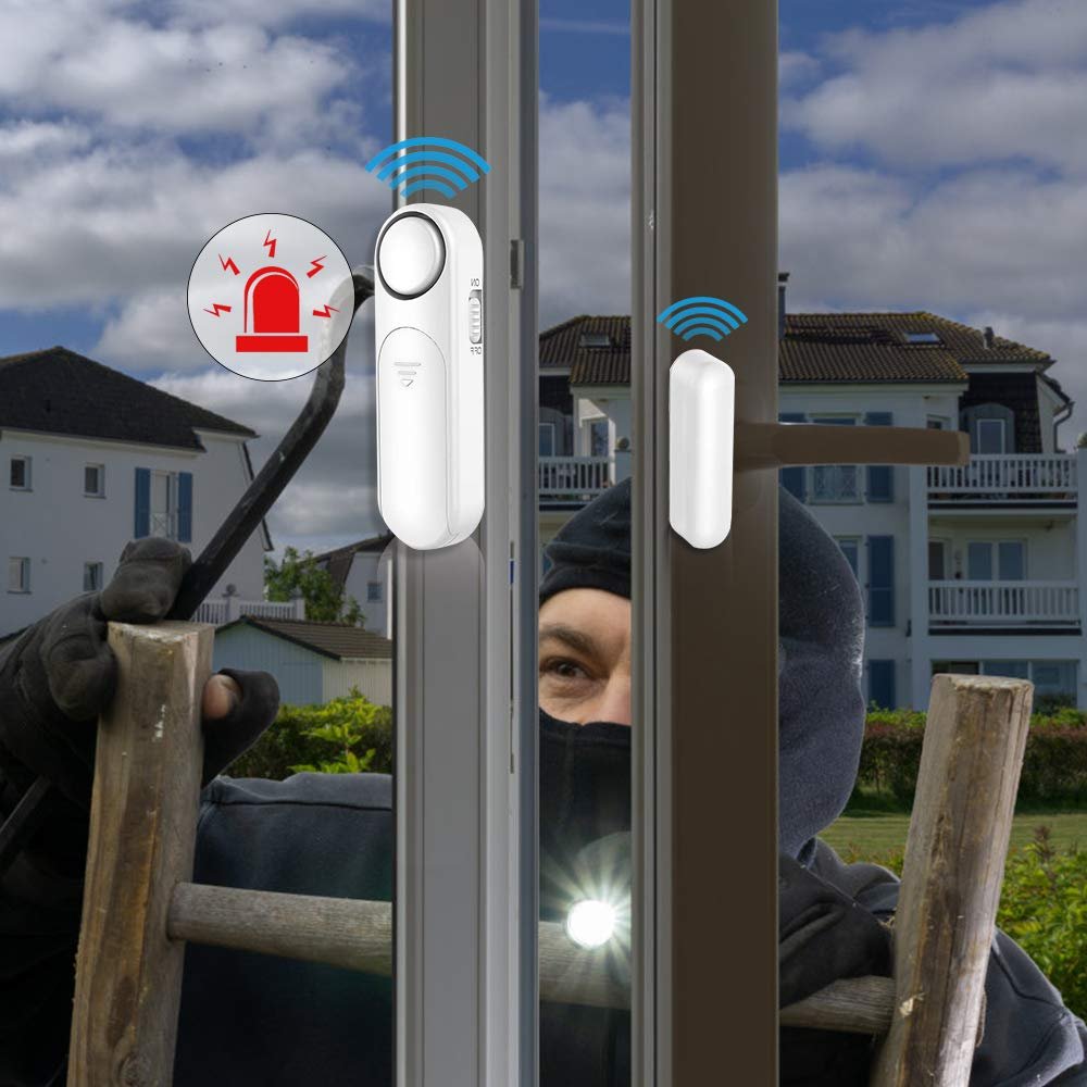 KERUI Door Window Sensor Stand-alone Alarm 120dB Batteries Included Window Door Alarm