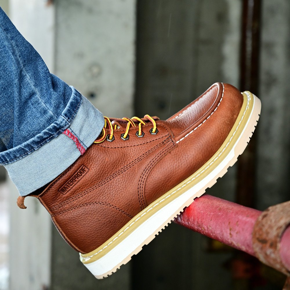 Factory Price Work Boots Goodyear Welt Water Resistant Anti Slip Safety Shoes For New Design of Safety Wear