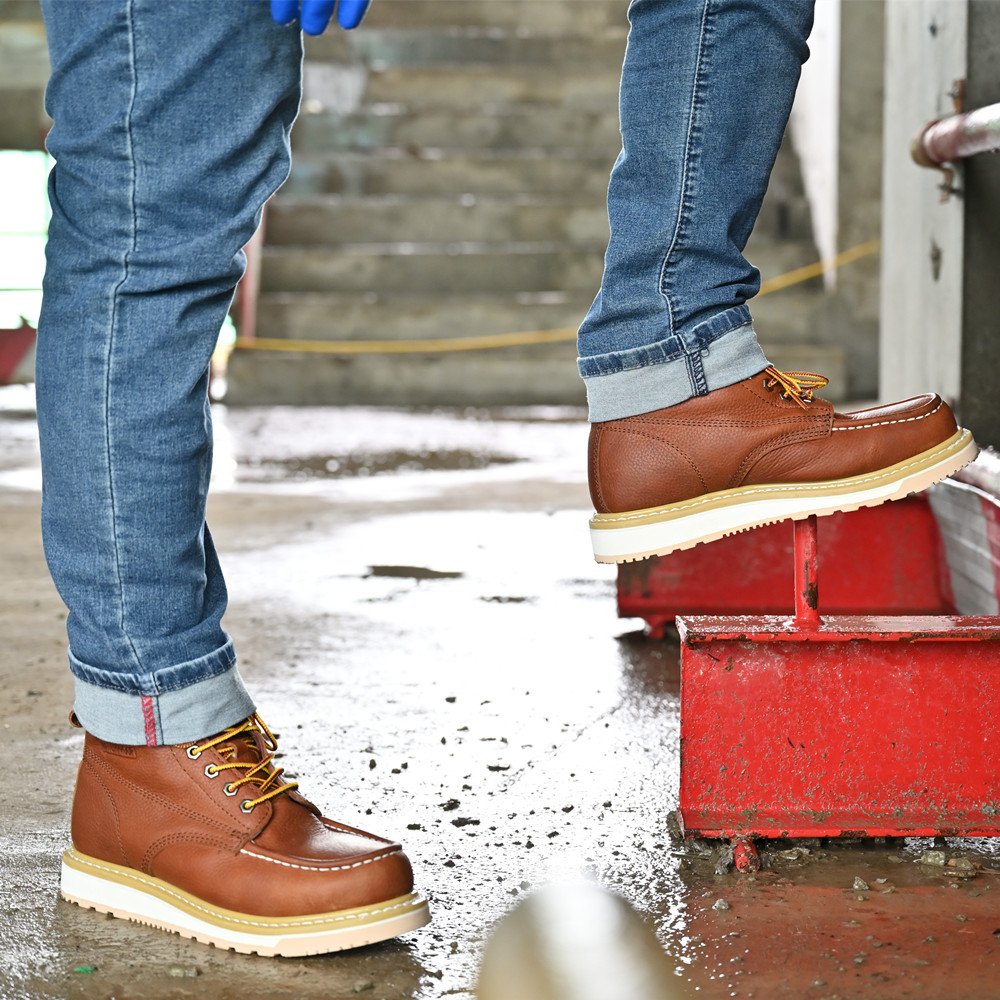 Factory Price Work Boots Goodyear Welt Water Resistant Anti Slip Safety Shoes For New Design of Safety Wear