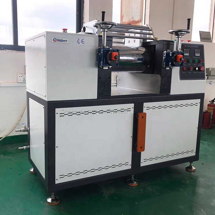 Lab Rapid Warming Two Roll Mill Laboratory Rubber Calender Mixer Rolling Mill Machine