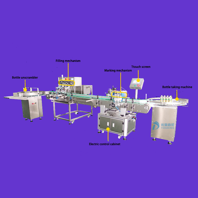 Automatic peristaltic pump filling machine mineral water juice liquid beverage filling production line