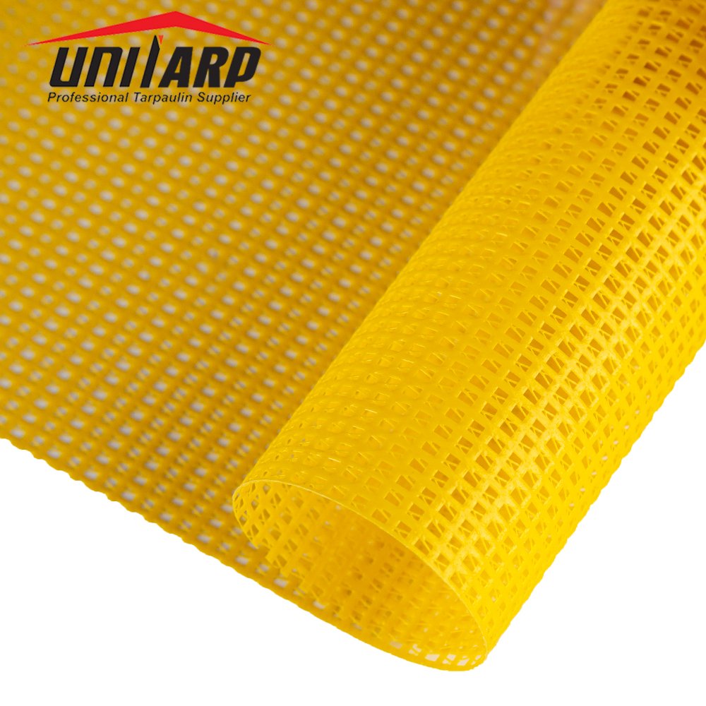 High Strength 1000 Denier Polyester Coated PVC Mesh Fabrics for Outdoor Fence Protection and Bags