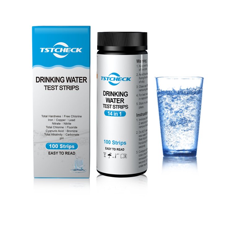 14-in-1 Water Test Kit by NovoBlue - Tester Strips for Drinking Water, Well, Aquarium, Pool, Hot Tub, Spa